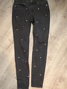 Ted Baker Black Denim Jeans with Branded Waist Label